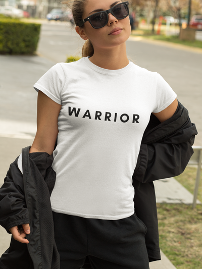 Get trendy with Women's fitted eco tee - Warrior -  available at SWCH Store. Grab yours for £22.50 today!