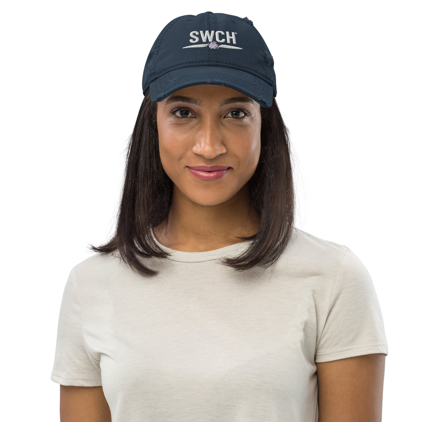 Get trendy with Distressed Dad Hat -  available at SWCH Store. Grab yours for £18.50 today!