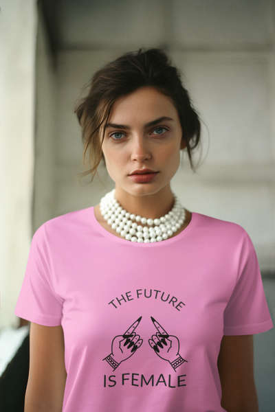 Get trendy with The Future is Female Unisex T-Shirt - Empowering Tee for Women's Rights - T-shirt short sleeve available at SWCH Store. Grab yours for £22.50 today!