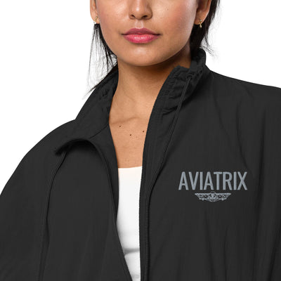 Get trendy with Recycled tracksuit jacket - Aviatrix Embroidery -  available at SWCH Store. Grab yours for £65 today!