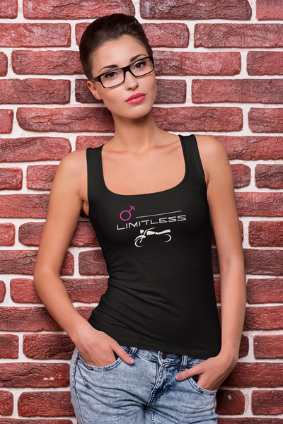 Get trendy with Ladies’ Muscle Tank - Limitless Biker -  available at SWCH Store. Grab yours for £22.50 today!