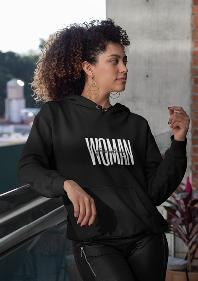 Get trendy with Unisex eco raglan hoodie - Fearless Woman -  available at SWCH Store. Grab yours for £42 today!