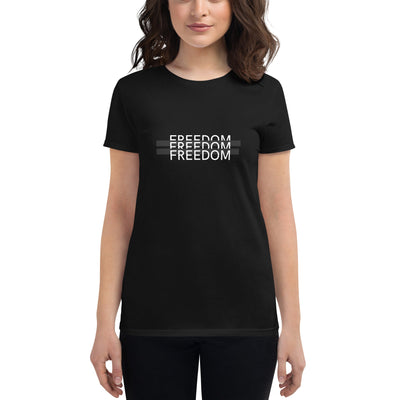 Get trendy with Women's short sleeve t-shirt - Freedom -  available at SWCH Store. Grab yours for £22.50 today!