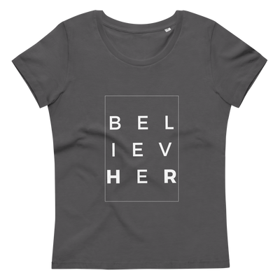 Get trendy with Women's fitted eco tee - BelivHER -  available at SWCH Store. Grab yours for £22.50 today!