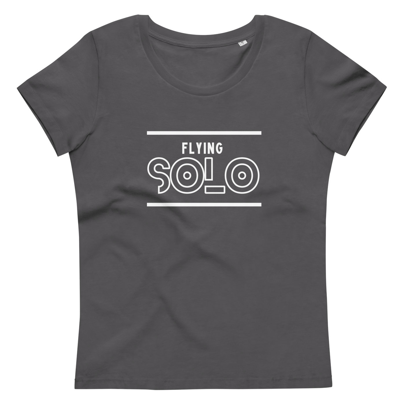 Get trendy with Women's fitted eco tee - Flying Solo -  available at SWCH Store. Grab yours for £30 today!