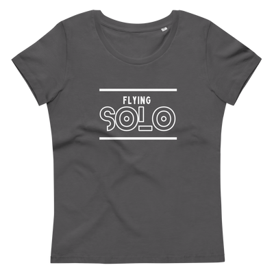 Get trendy with Women's fitted eco tee - Flying Solo -  available at SWCH Store. Grab yours for £30 today!