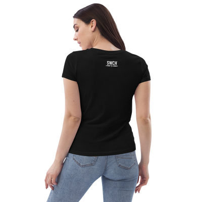 Get trendy with Women's fitted eco tee - Hustler -  available at SWCH Store. Grab yours for £22.50 today!