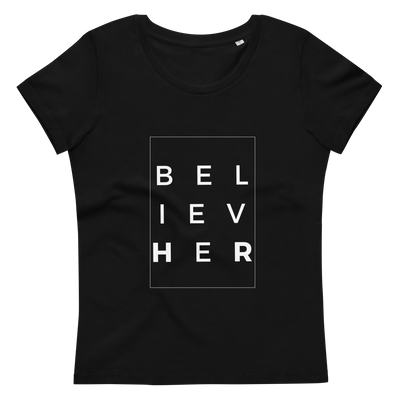 Get trendy with Women's fitted eco tee - BelivHER -  available at SWCH Store. Grab yours for £22.50 today!