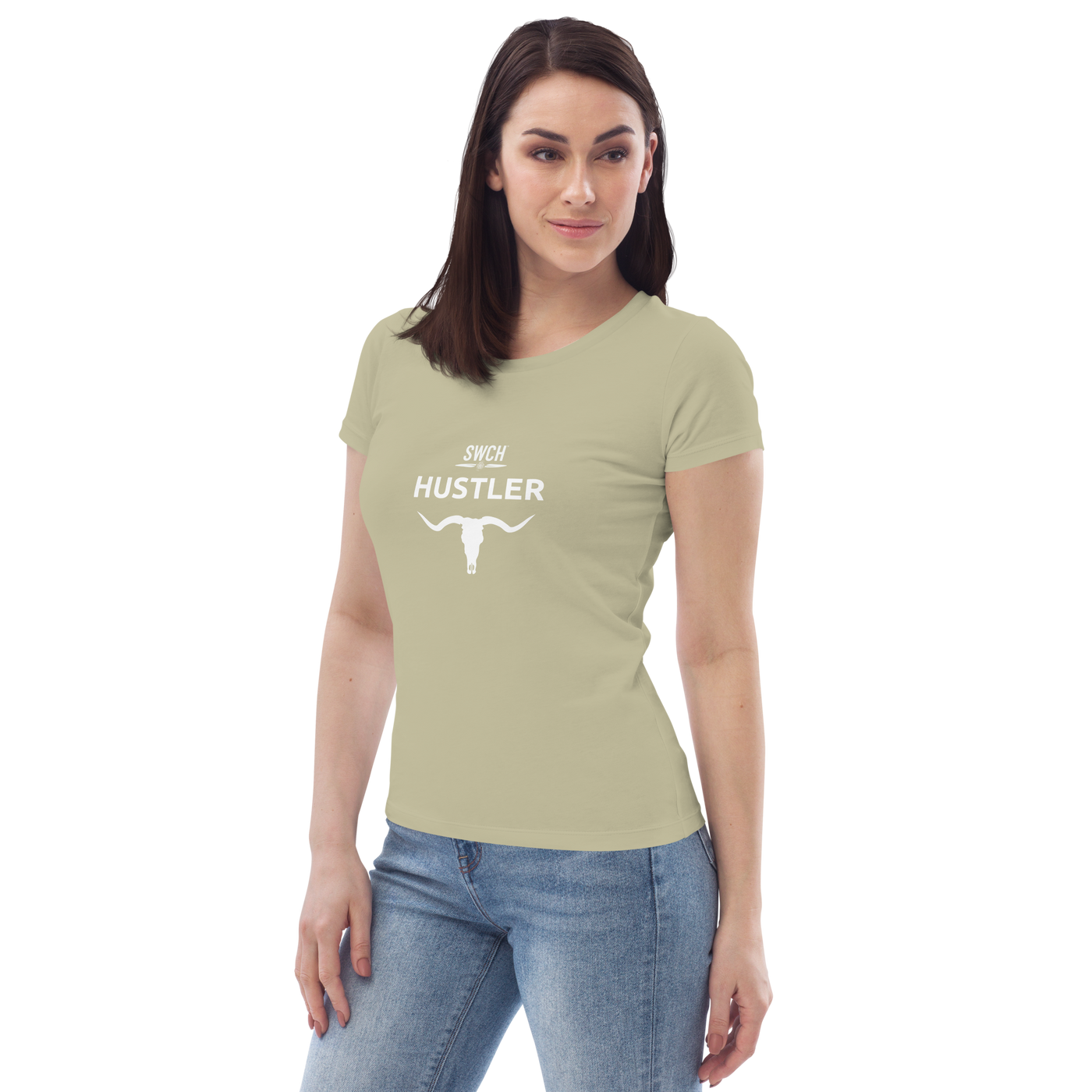 Women's fitted eco tee - Hustler - Premium  from SWCH Store - Just £30! Shop now at SWCH Store