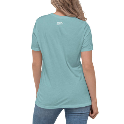 Get trendy with Women's Relaxed T-Shirt - Fly Like A Girl -  available at SWCH Store. Grab yours for £28.50 today!